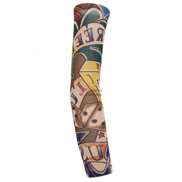 Maneca elastica cu tatuaj imprimat cod MCT004